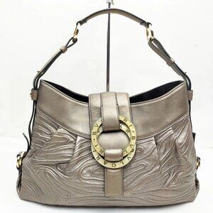 Bvlgari Hand Bag Brown Leather 2267684